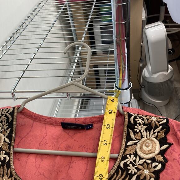 Sana by Gypsy Rose Womens Pink Embroidered Tunic Dress Size 38 Indian Boho Chic - Picture 3 of 11